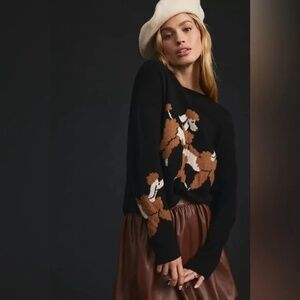 Anthropologie Maeve Cashmere Poodle Pullover Sweater S